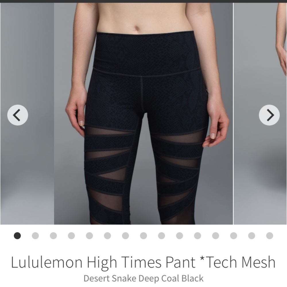 Lululemon High Times Pant *Tech Mesh Size 6